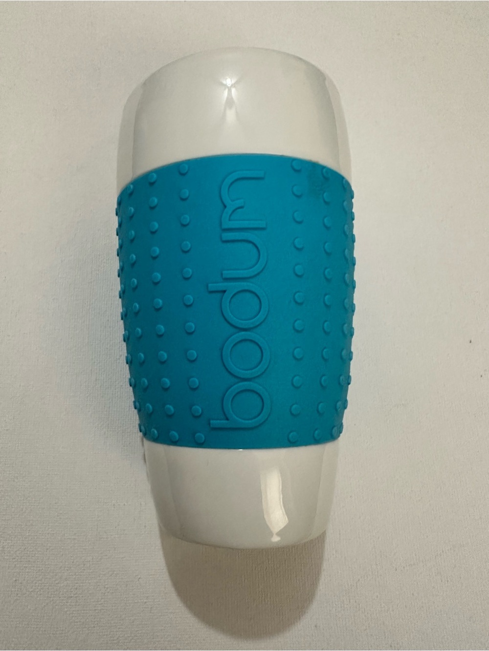 Bodum Pavina Blue Grip Porcelain Travel Tumbler Mugs Textured Grip 0.5L, 2pcs - Picture 2 of 10